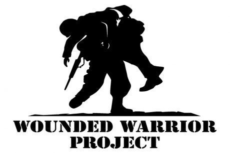 In this example, the image follows text within a link to inform users about our support. It has the text alternative to convey the meaning of the icon: Wounded Warrior Project