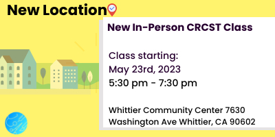 Whitter in-person class location